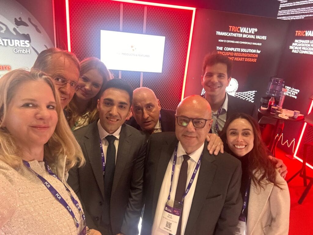 Products and Features team selfie at the booth