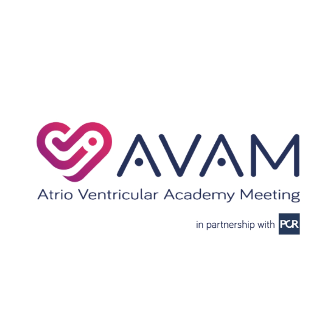 Atrio Ventricular Academy Meeting Logo (in partnership with PCR)